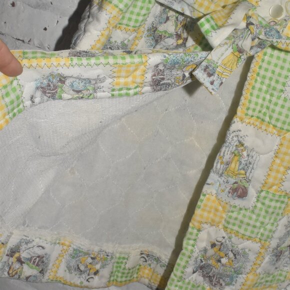 Vintage Alice in Wonderland Old Fabric Stunning Light Jacket 2T-4T - Picture 6 of 10